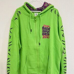 Disney Bright Green Oogie Boogie Bash Zip-Up Hoodie